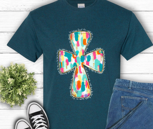 Gildan Colorful Cross tee